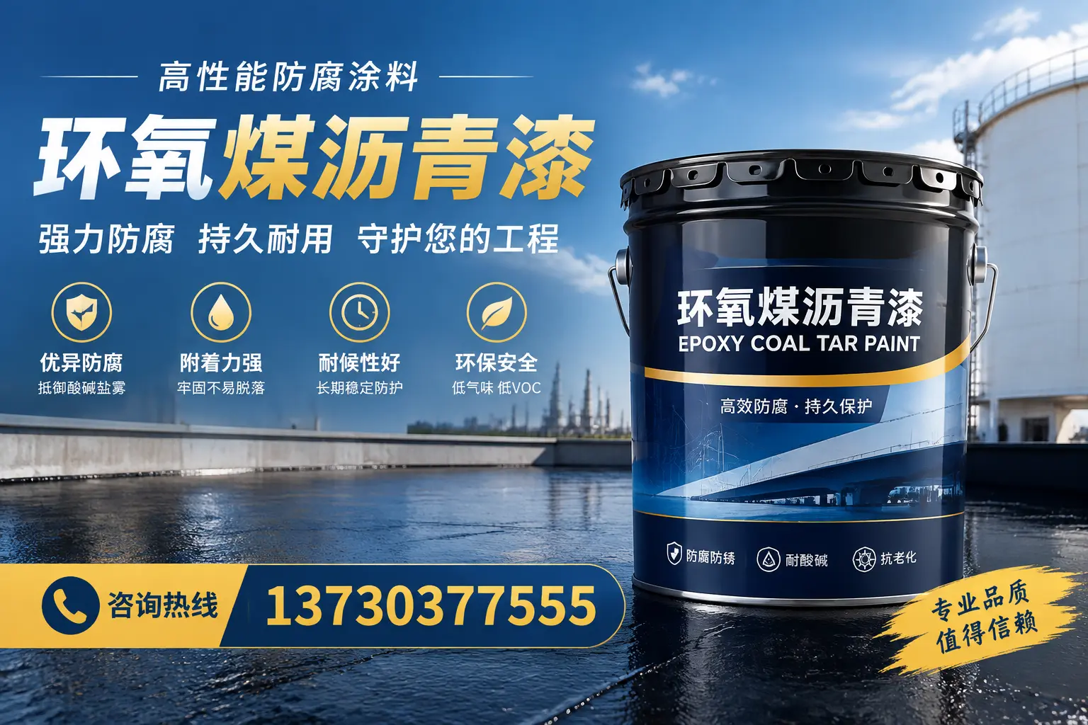 环氧煤沥青漆的耐久性分析，适合抚州的使用场景